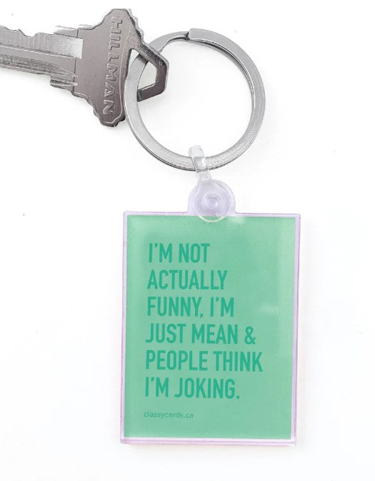 Not Actually Funny Keychain