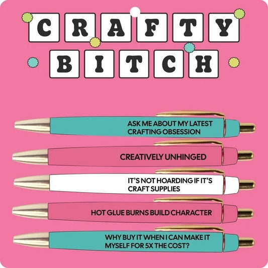 Sassy Pen Set - Crafty Bitch
