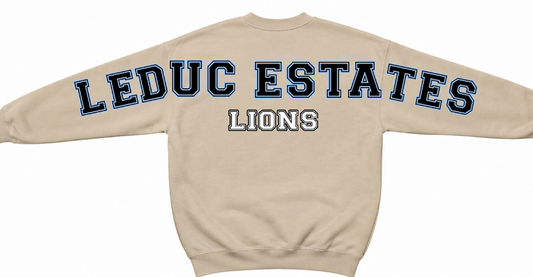 ÉLES LIONS- ADULT CREWNECK- BIG HYPE - SAND