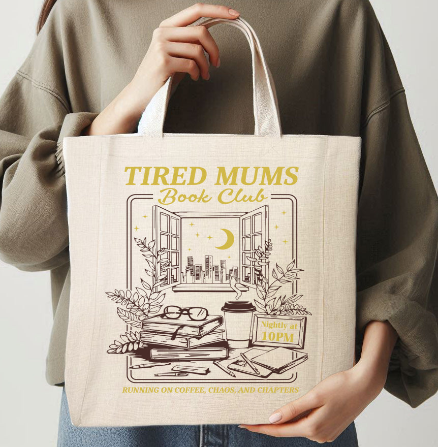 TIRED MUMS BOOK CLUB - TOTE