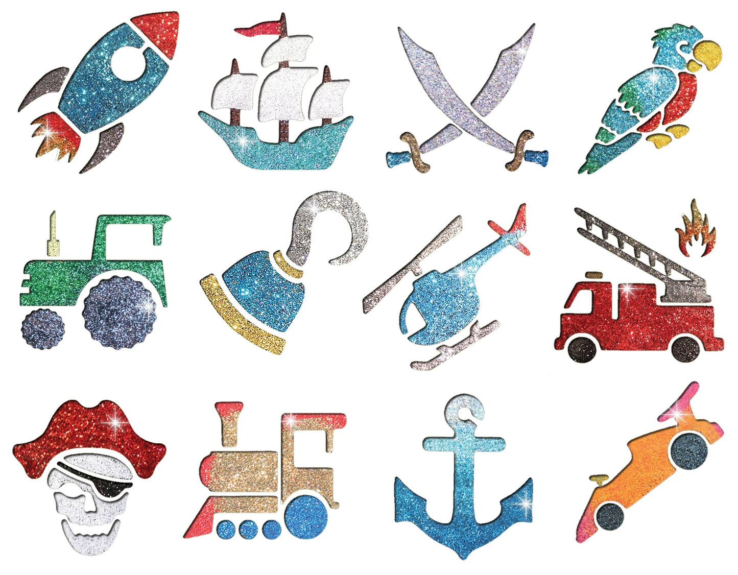 Glitter Tattoo Party Kit - Boy