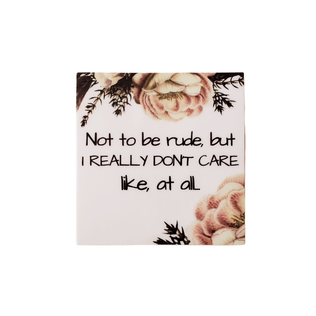 I DON'T CARE Sticker - Sale