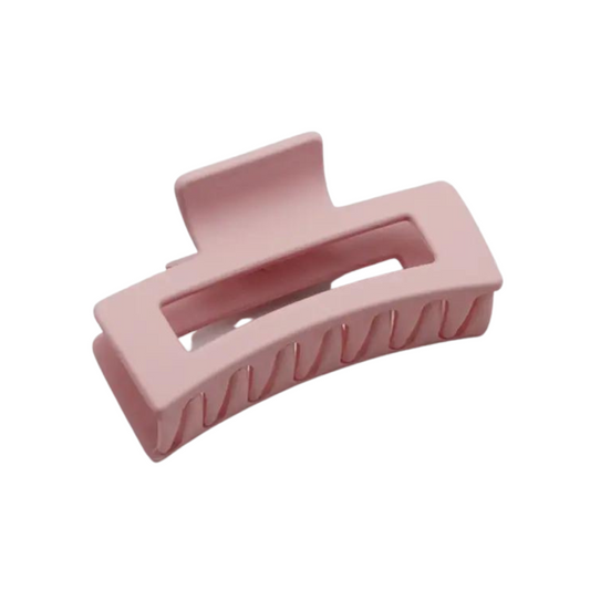 Square Banana Claw Clip - Pink