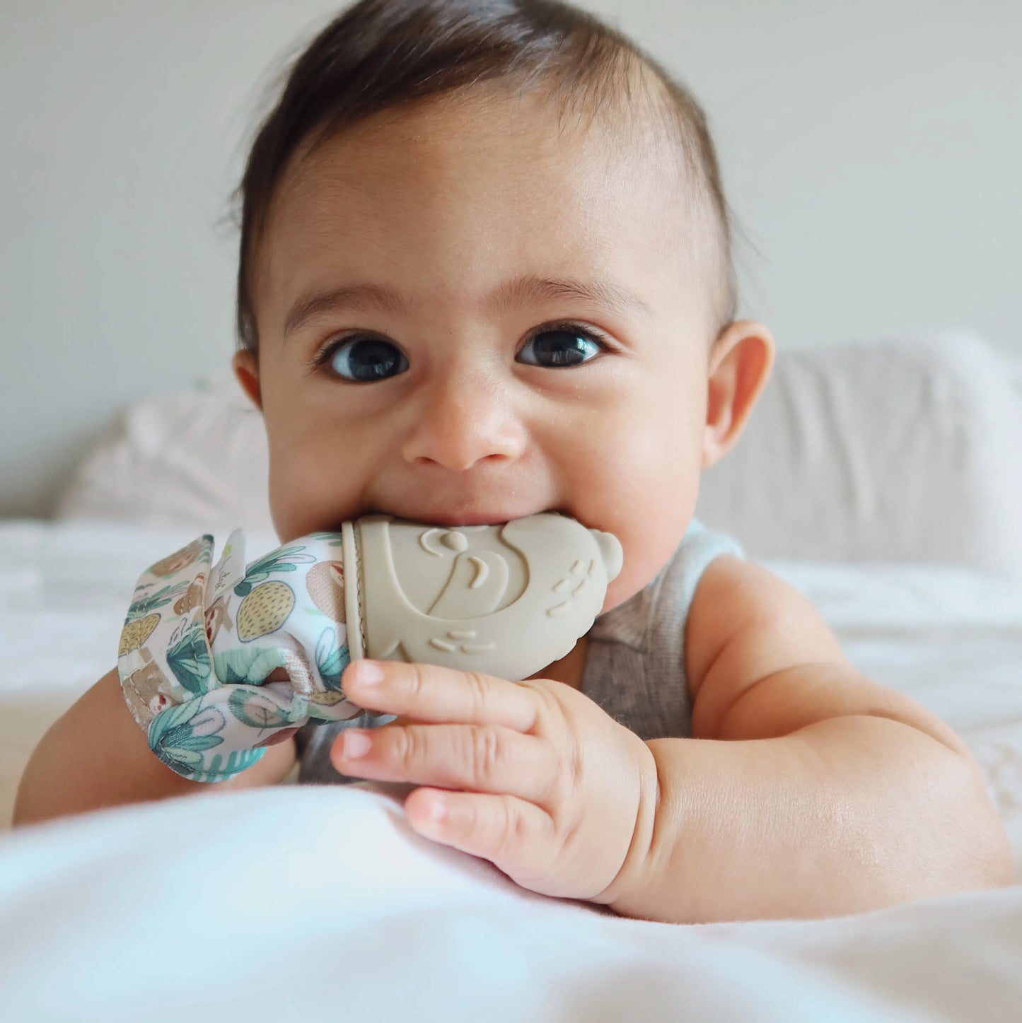 Silicone Teething Mitt - Fox