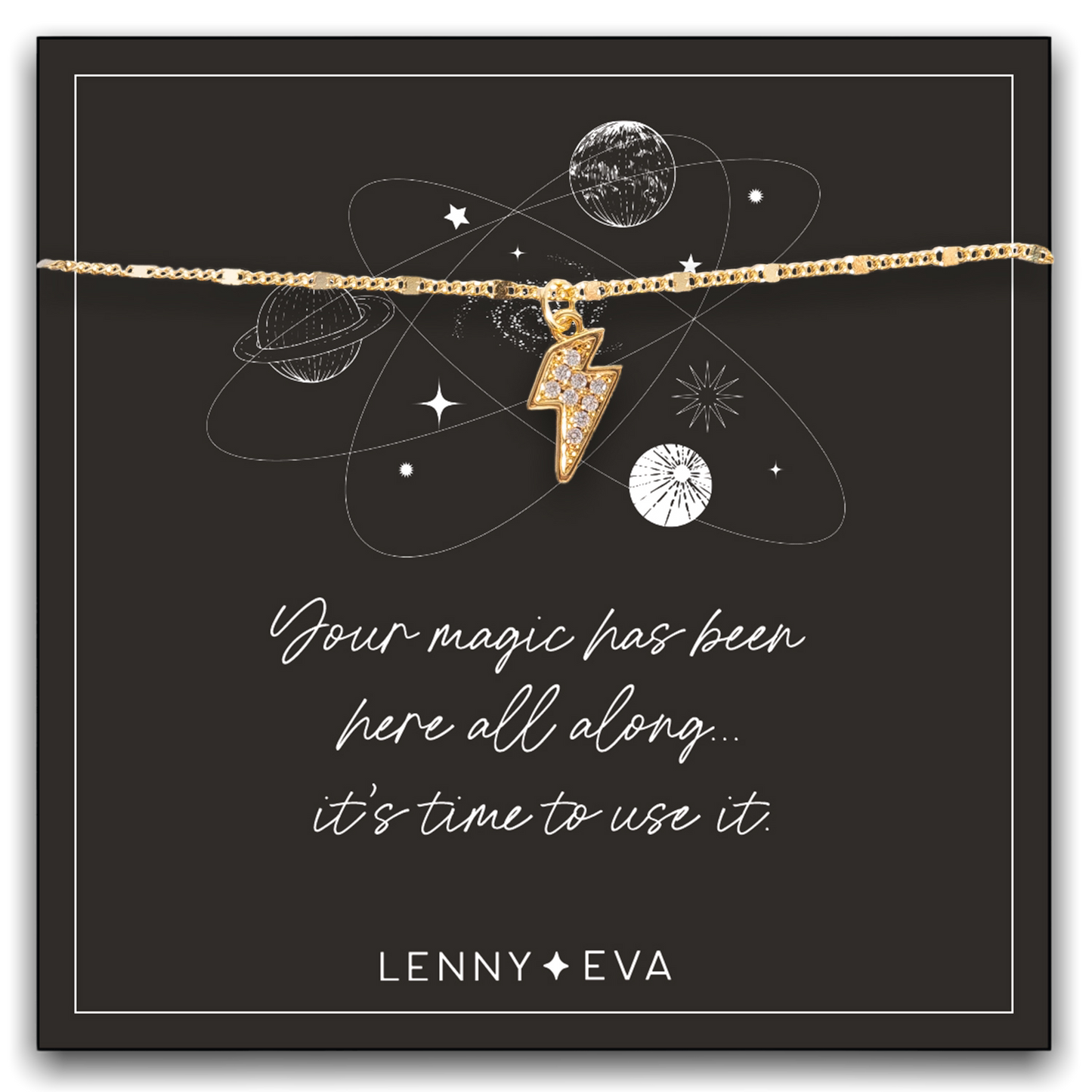 Celestial Necklace - Lightning Bolt