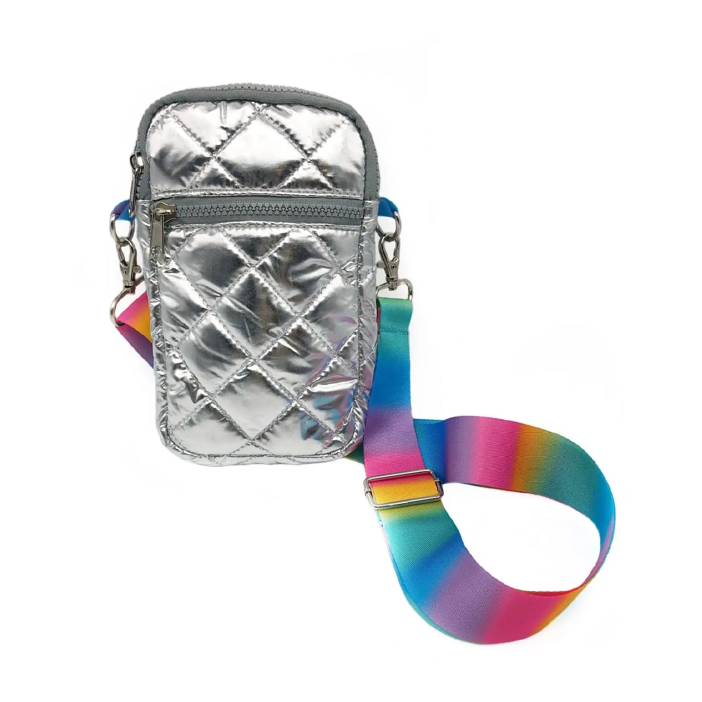 Silver Pastel Puffer Bag