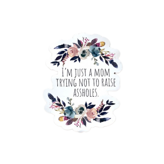 NOT RAISING ASSHOLES Magnet