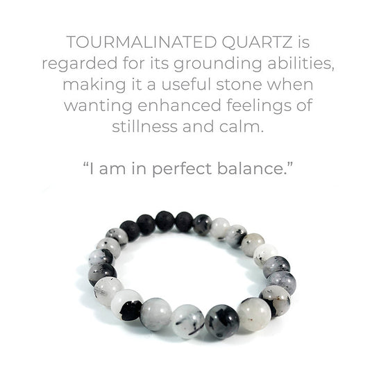 Infused Bracelet - Balance (Tourmalinated Quartz)