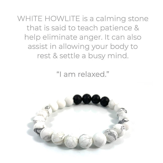 Infused Bracelet - Chill (White Howlite)