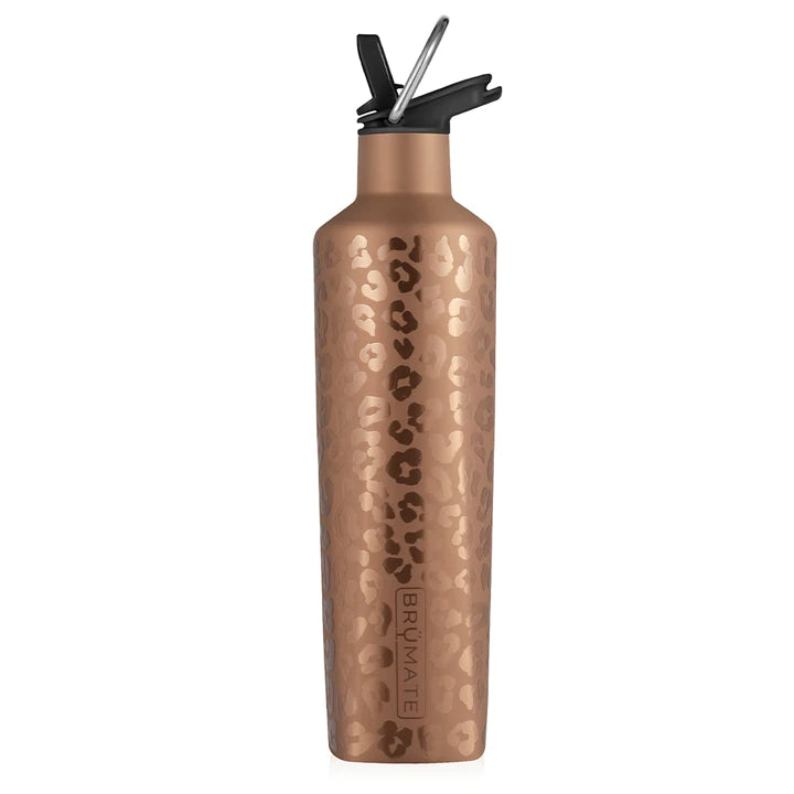 Rehydration Bottle - Gold Leopard