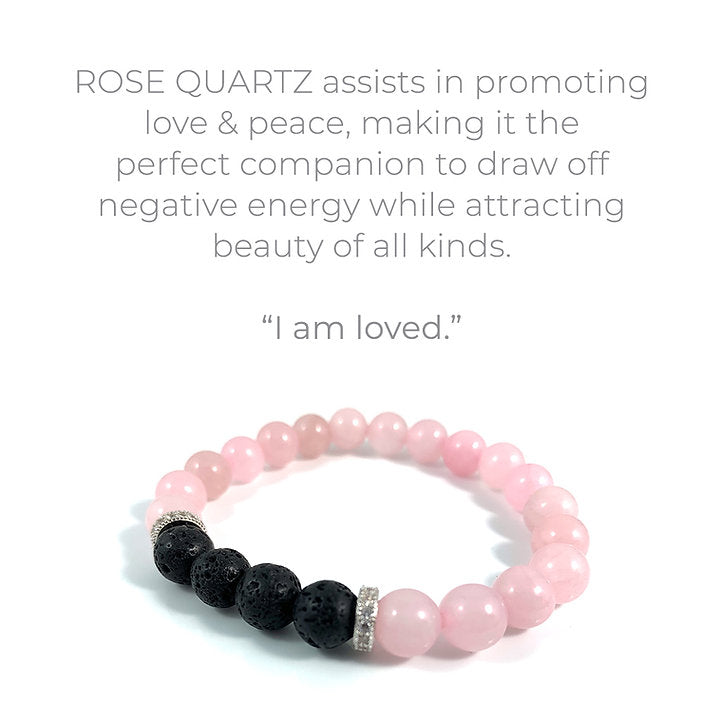 Infused Bracelet - Love (Rose Quartz)