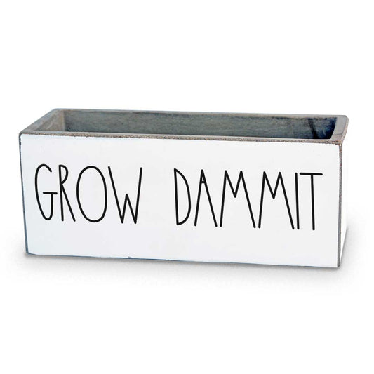 Grow Dammit - Large Concrete Planter