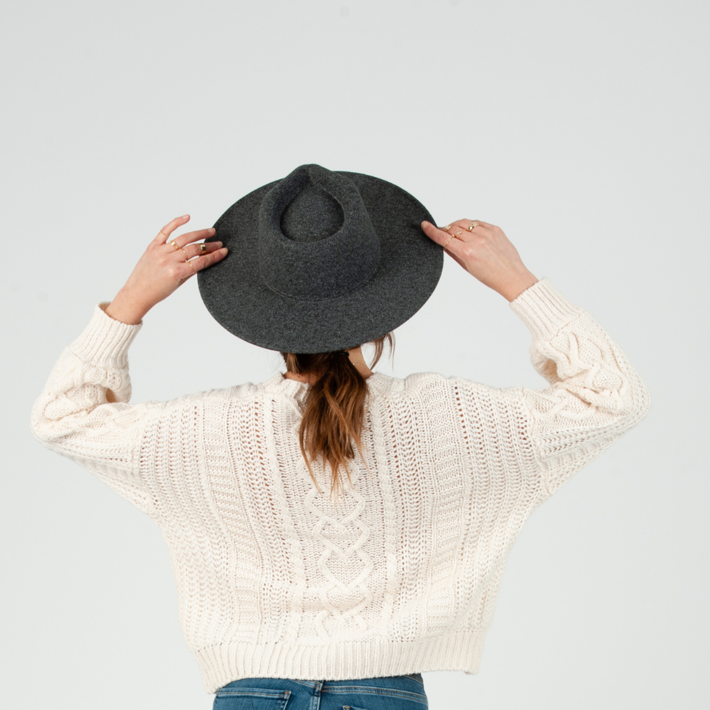 Felt Rancher Hat - Charcoal
