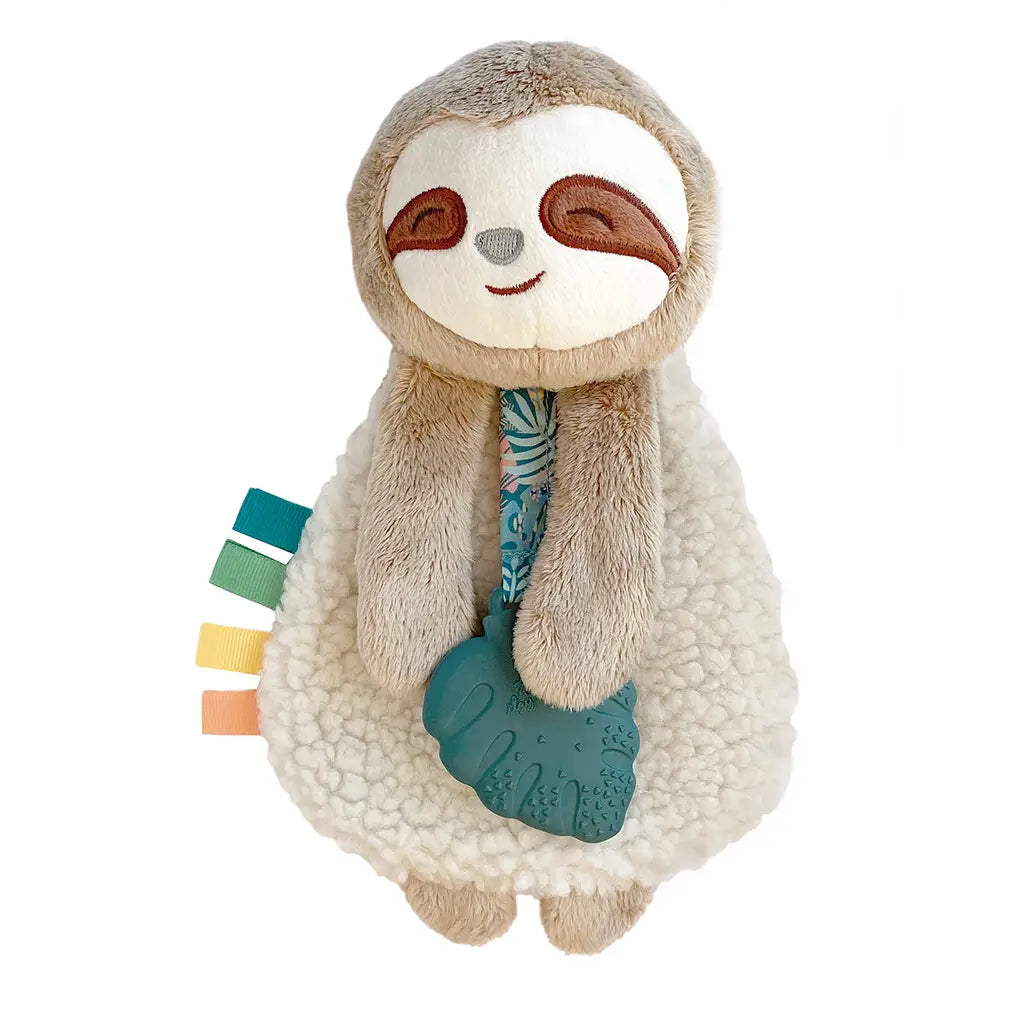 Plush Lovey with Silicone Teether - Peyton the Sloth