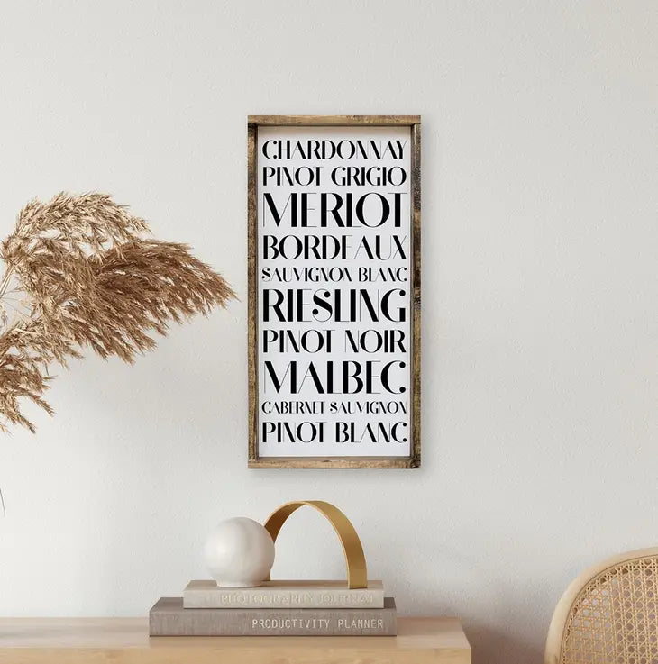 Wine Wood Sign