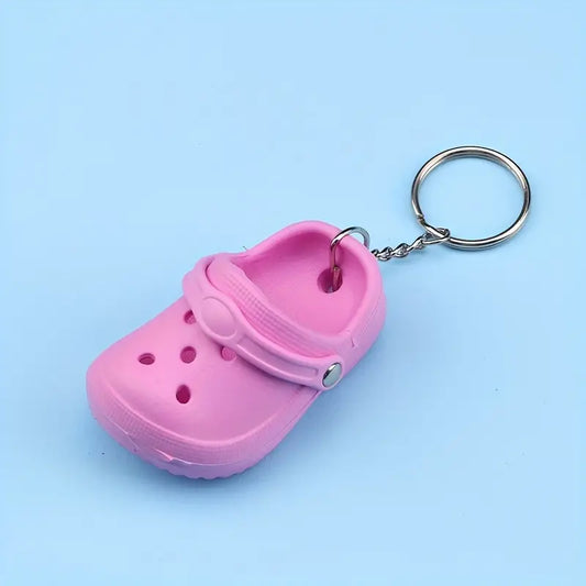 Mini Croc Keychain - Pink