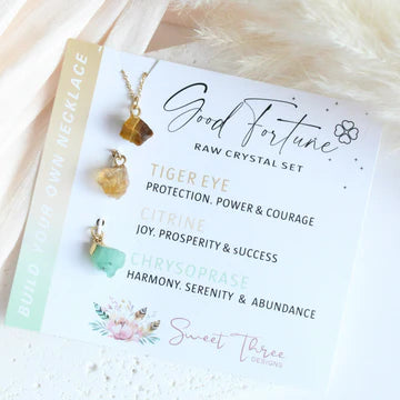 Good Fortune Crystal Necklace Set