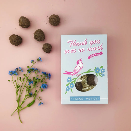 Thank You So Much - Forget Me Not Seed Balls