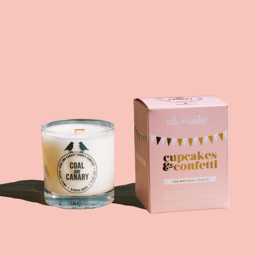 Cupcakes & Confetti Wood Wick Candle