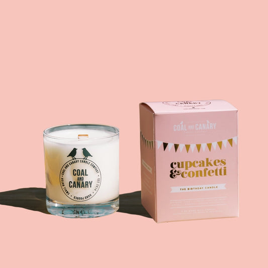 Cupcakes & Confetti Wood Wick Candle