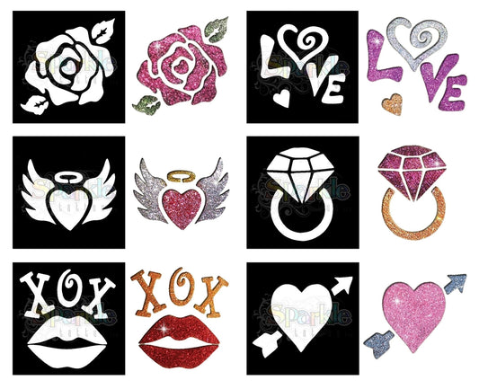 Tattoo Stencils - Love Collection