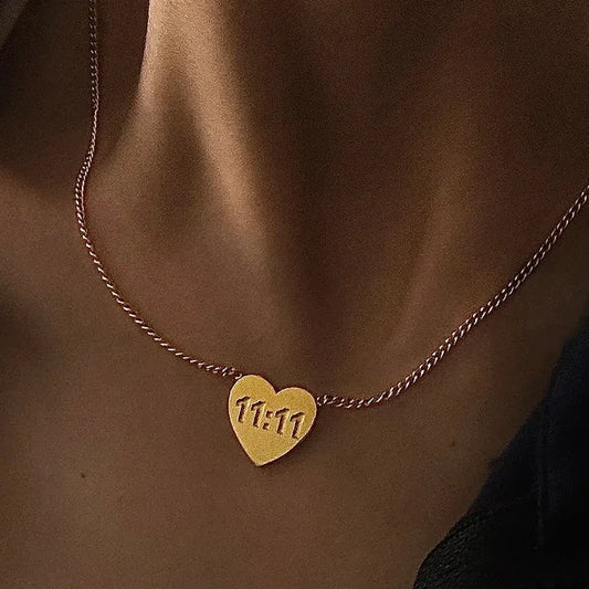 11:11 Heart - Stainless Steel Necklace