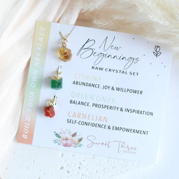 New Beginnings Crystal Necklace Set