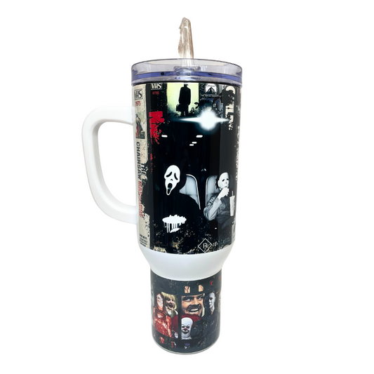 40 OZ TUMBLER -  HORROR MOVIES