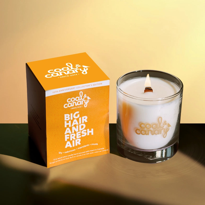 Big Hair and Fresh Air Wood Wick Candle