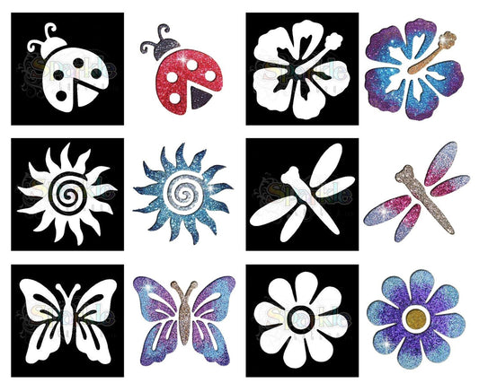 Tattoo Stencils - Garden Collection