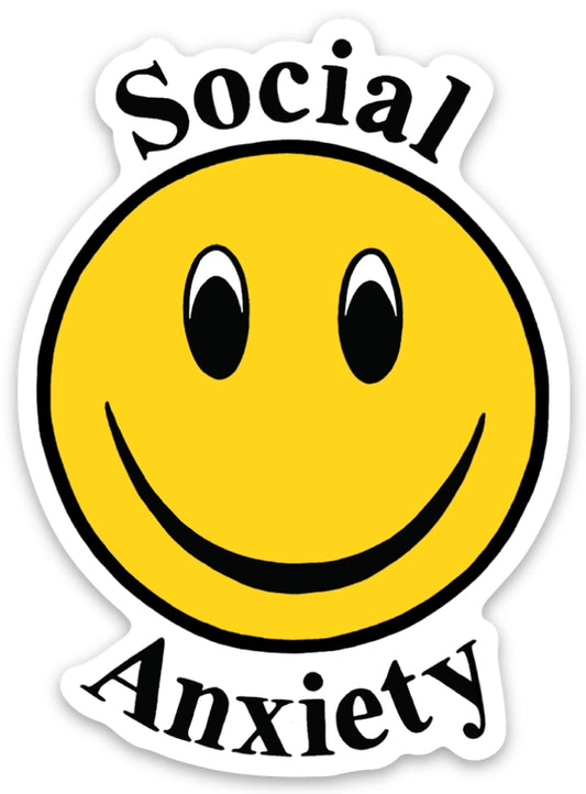 Social Anxiety Sticker