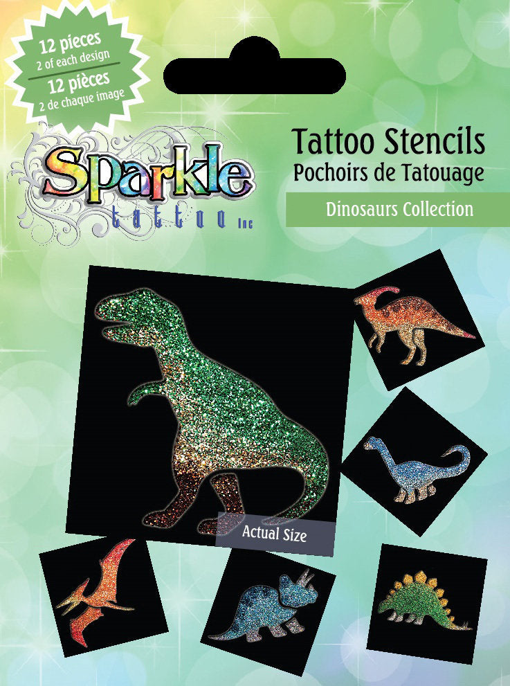 Tattoo Stencils - Dinosaurs Collection