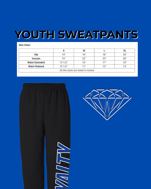 Royalty Elite Sweatpants- YOUTH SIZE