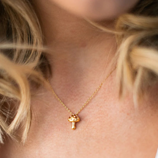 Mushroom Pendant Necklace