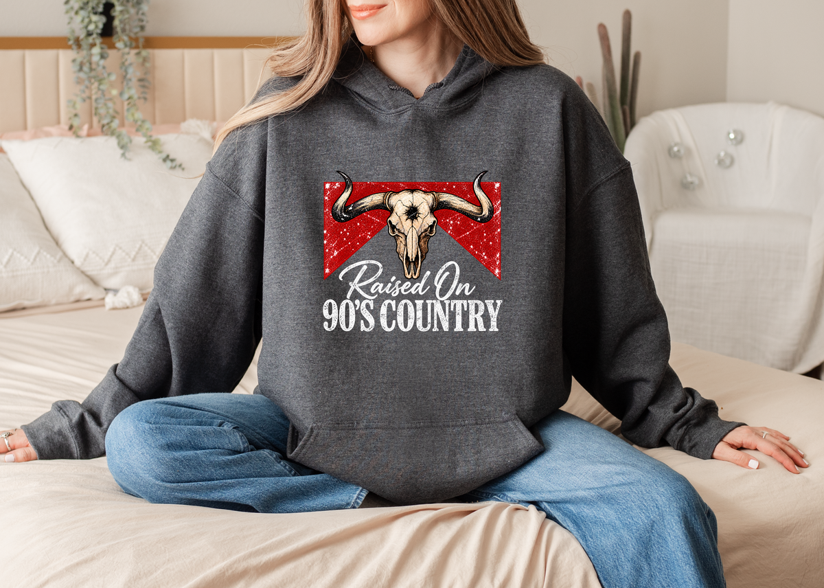 RAISED ON 90'S COUNTRY-HOODIE