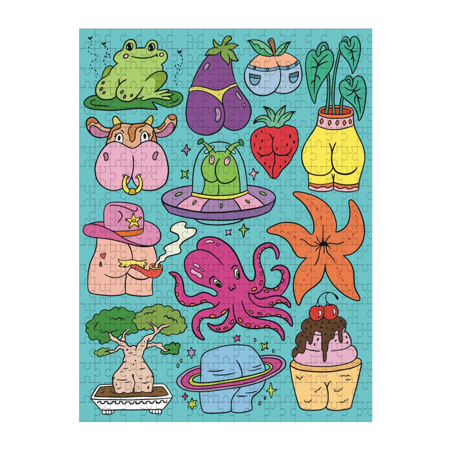 Illustrated butt Puzzle