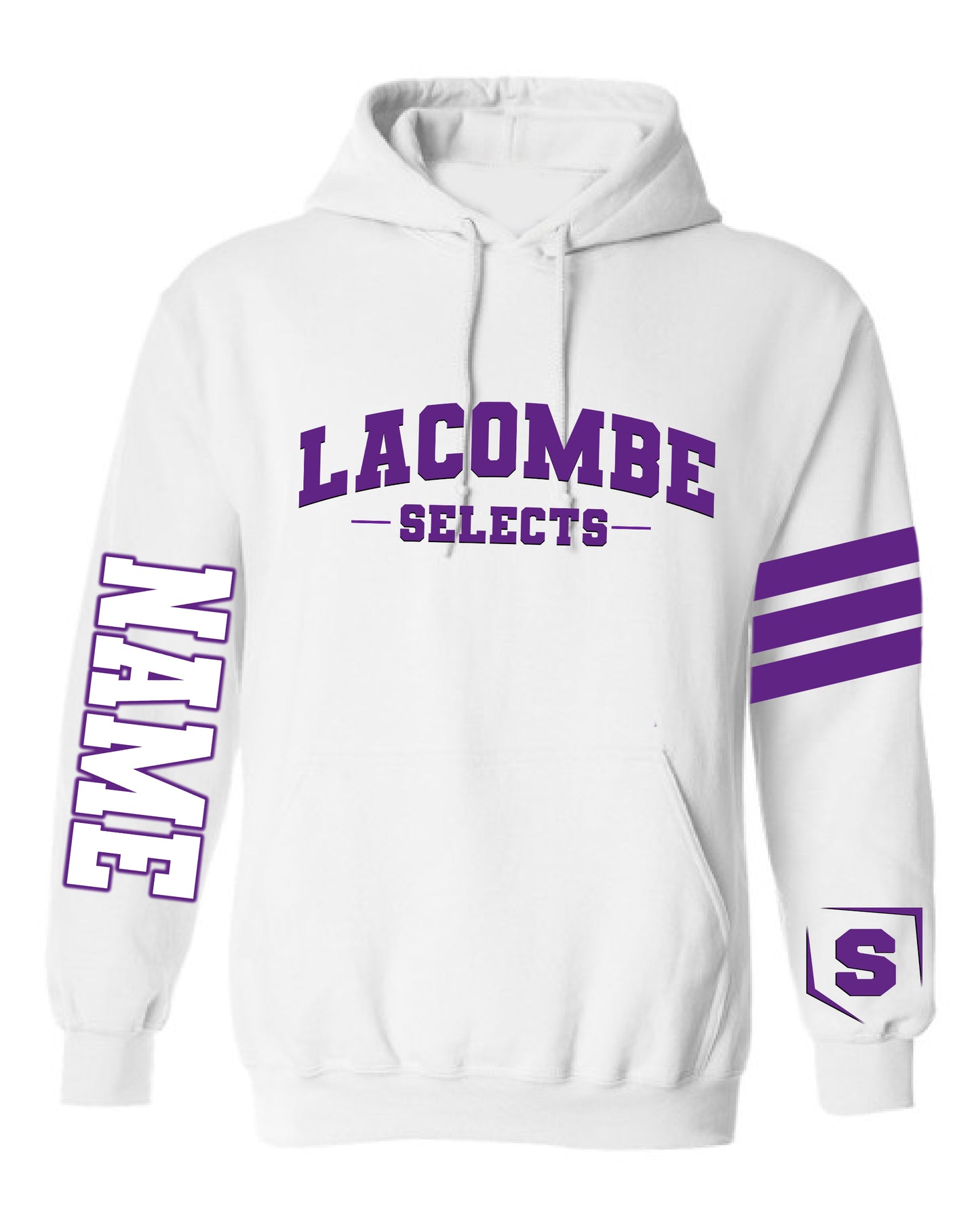 WHITE LACOMBE SELECTS - ADULT SIZE HOODIE