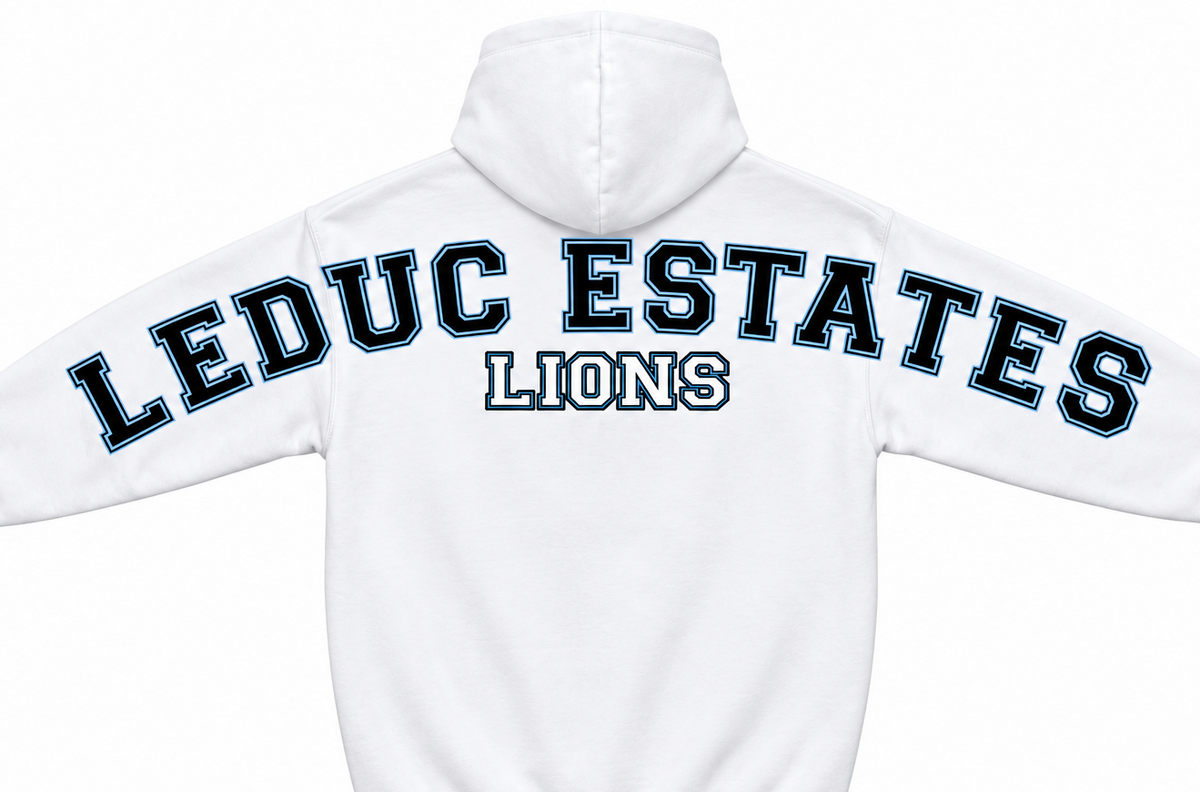 ÉLES LIONS- ADULT HOODIE - BIG HYPE - WHITE