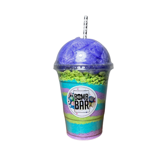 Bath Bomb Slush Cup - Purple Loofah