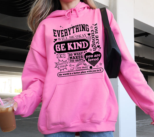 EVERYTHING WILL BE OKAY - ADULT HOODIE