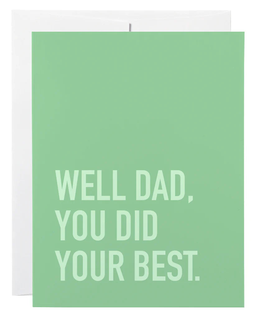 Dad Best Card