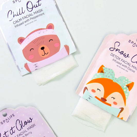 Holiday Gift Tags Facial Masks