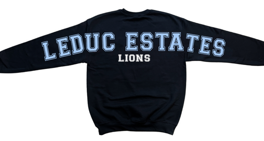 ÉLES LIONS- ADULT CREWNECK- BIG HYPE - BLACK