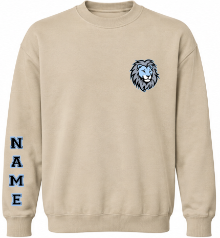 ÉLES LIONS- ADULT CREWNECK- BIG HYPE - SAND