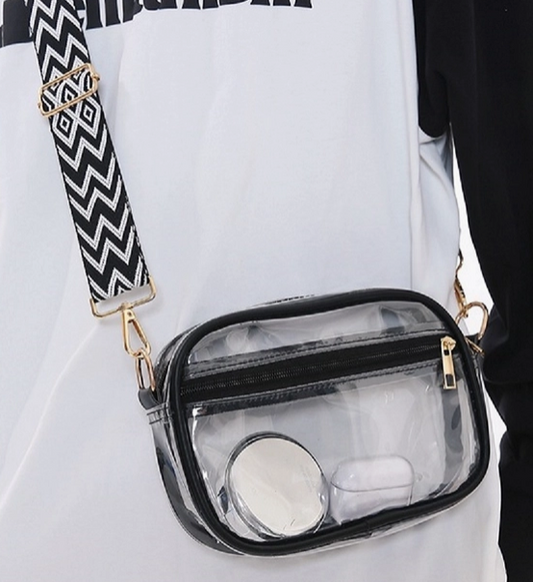 Stadium CLEAR crossbody - Black