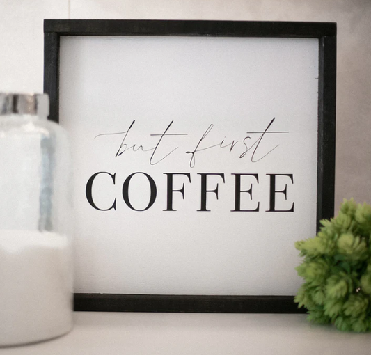 But first, coffee.