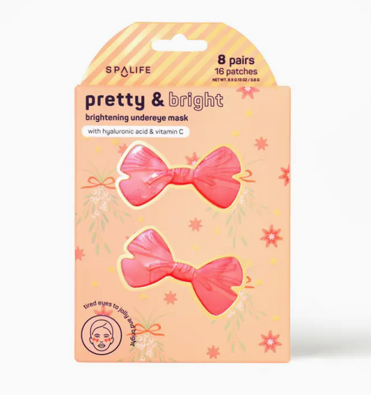 Christmas Holiday Pretty & Bright Brightening Undereye Masks -8 pack