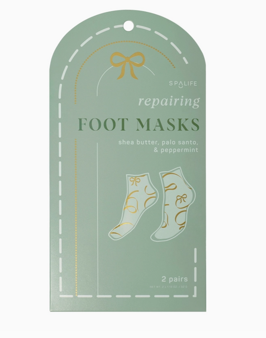 Christmas Holiday Foot Mask with Palo Santo & Peppermint 2ct