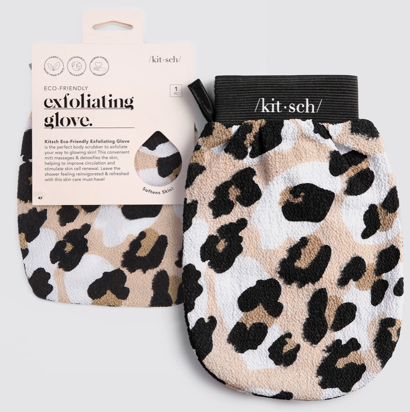 Eco-Friendly Exfoliating Glove - Leopard