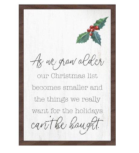 As We Grow Older - Sign